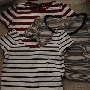 Striped crop top bundle!